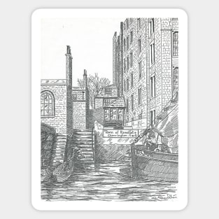 THE TOWN OF RAMSGATE PUB WAPPING  LONDON Sticker